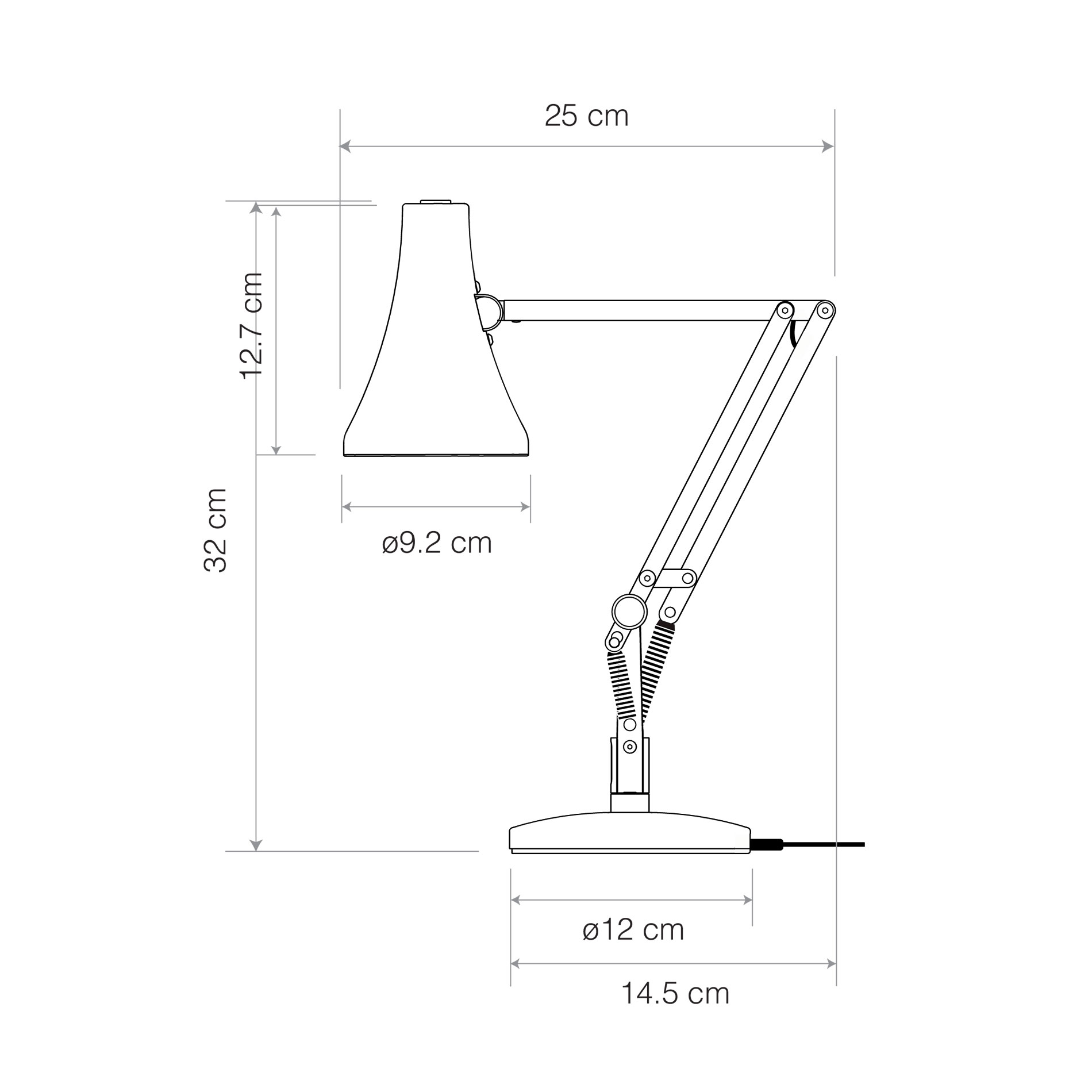 90 Mini Mini Desk Lamp Jasmine White
