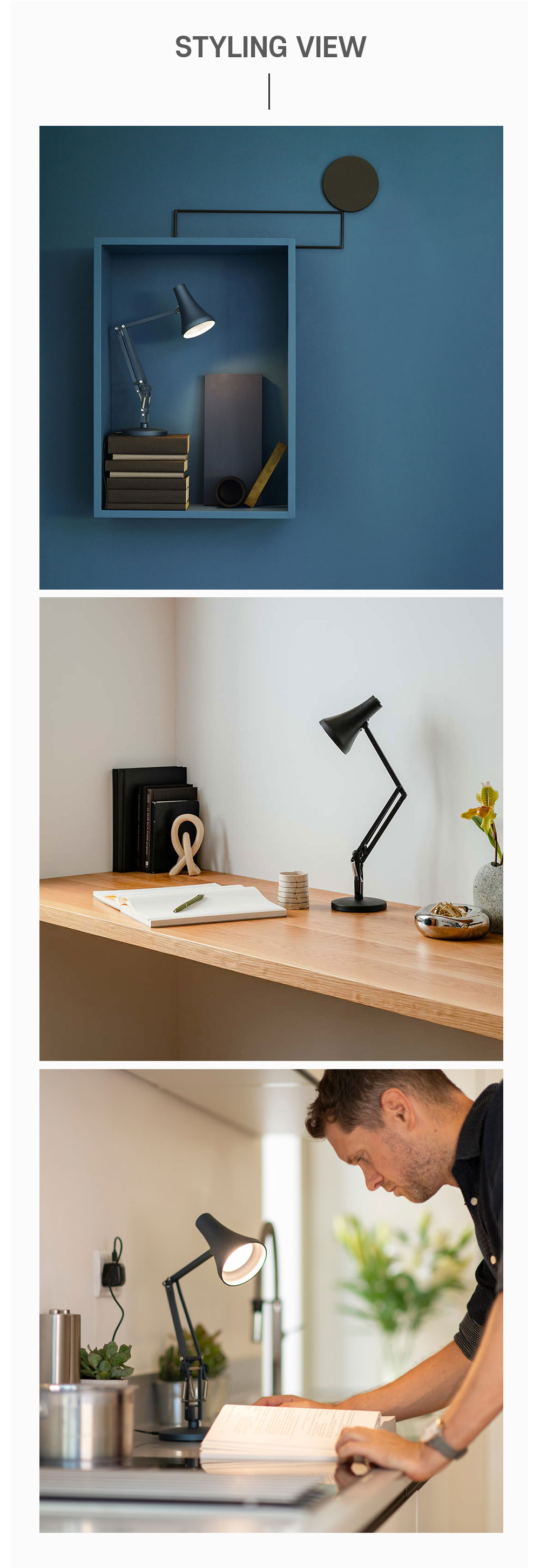 90 Mini Mini Desk Lamp Carbon Black
