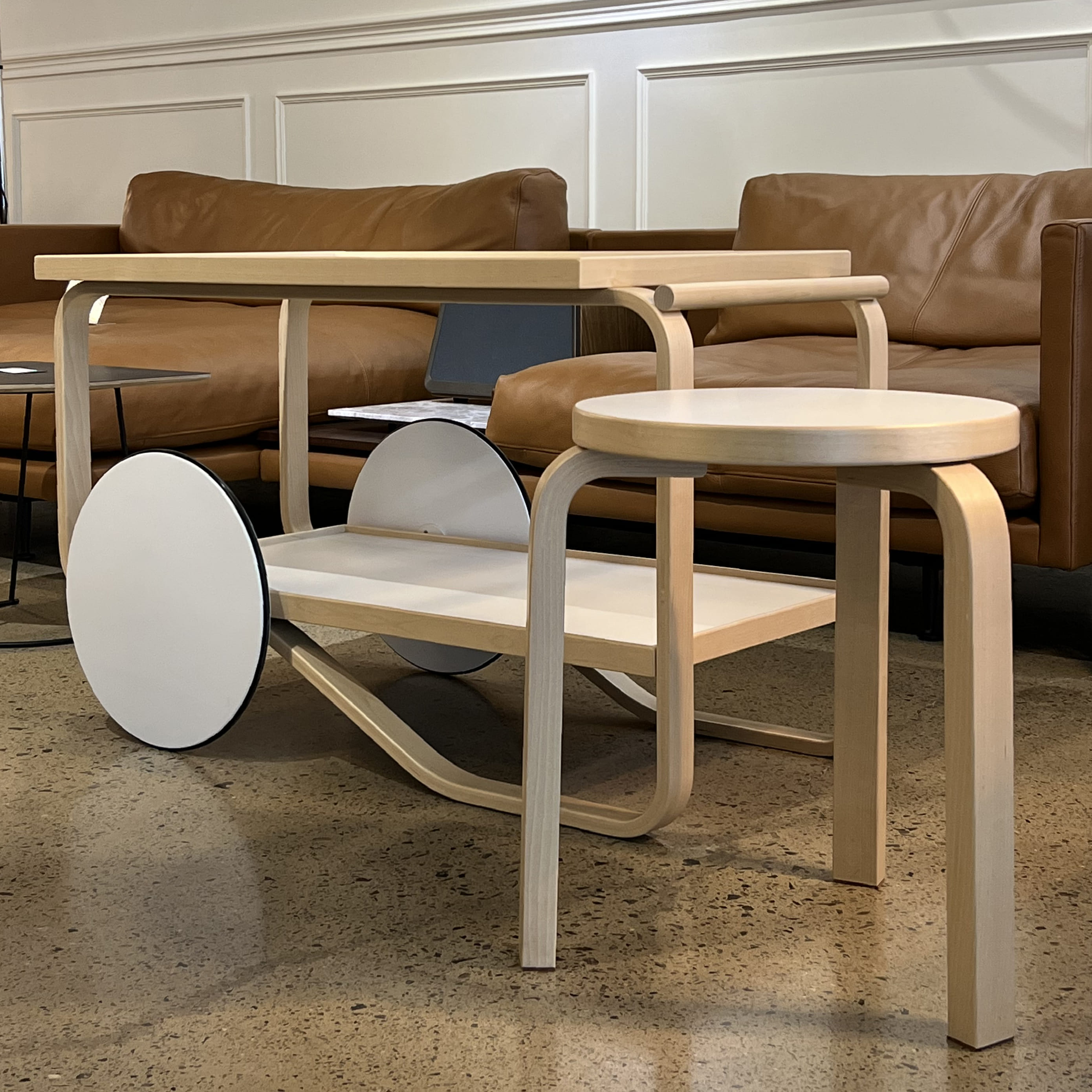 스툴 60 Birch/Yellow