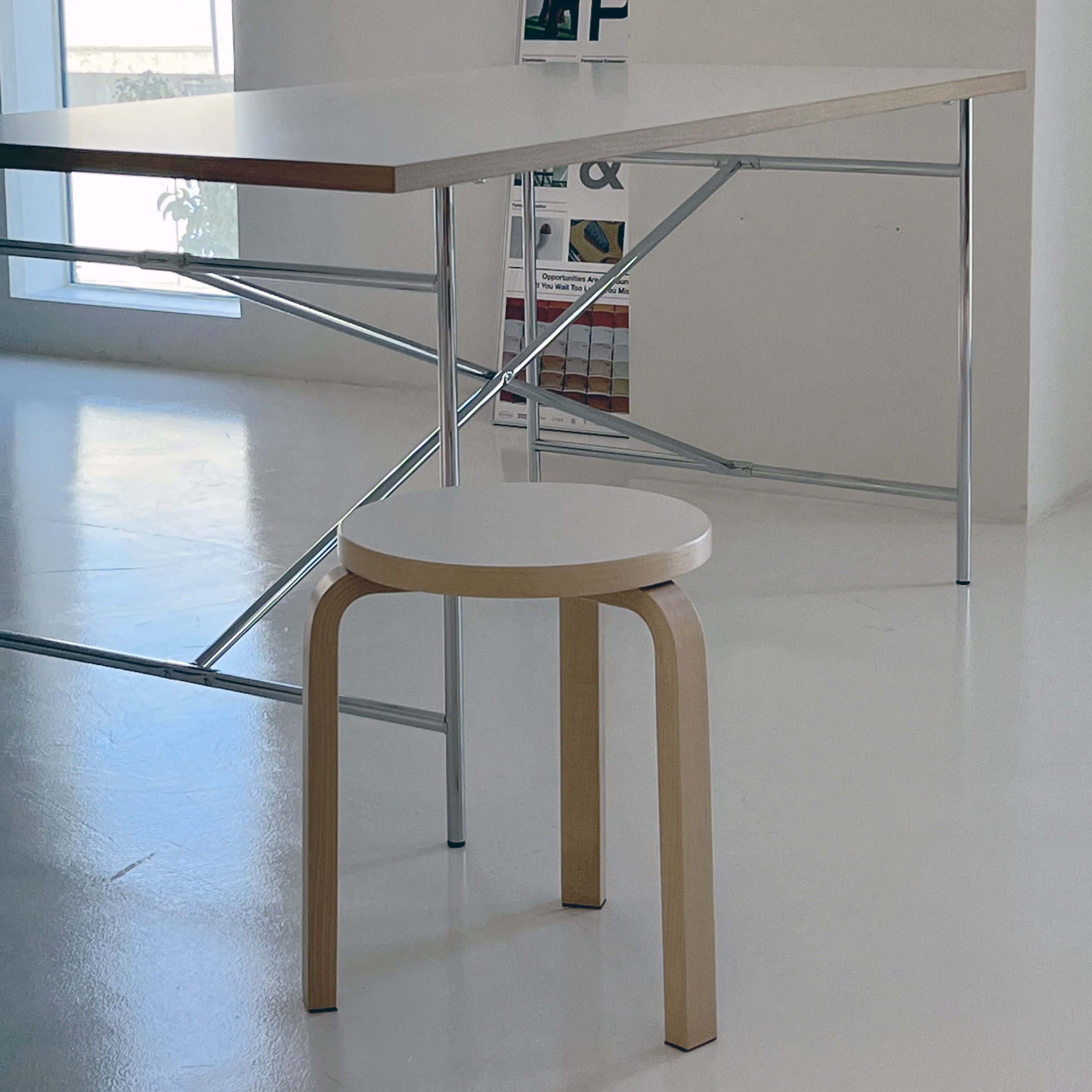 스툴 60 Birch/Yellow