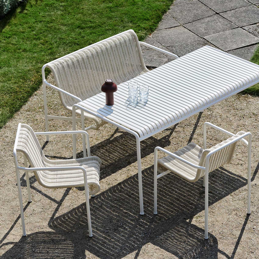헤이 팔리사드 코드 다이닝 암체어 Palissade Cord Dining Armchair - Cream white