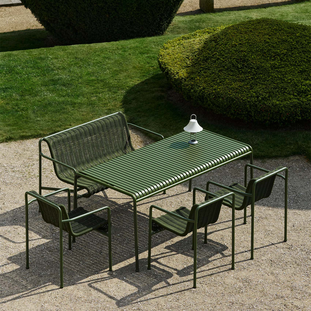 헤이 팔리사드 코드 다이닝 벤치 암레스트   Palissade Cord Dining Bench Armrest - Olive