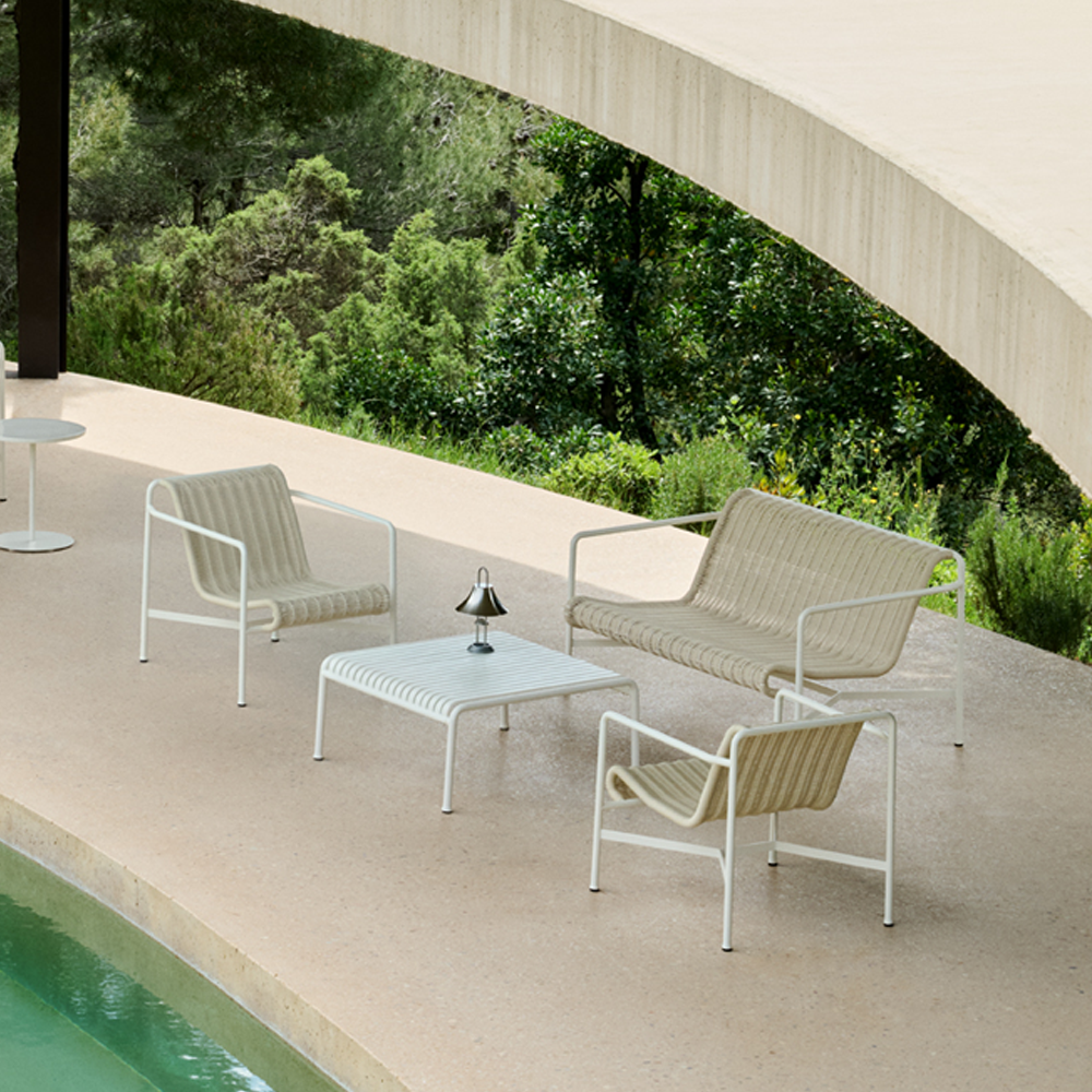 헤이 팔리사드 코드 라운지 체어 로우 Palissade Cord Lounge Chair Low - Cream White
