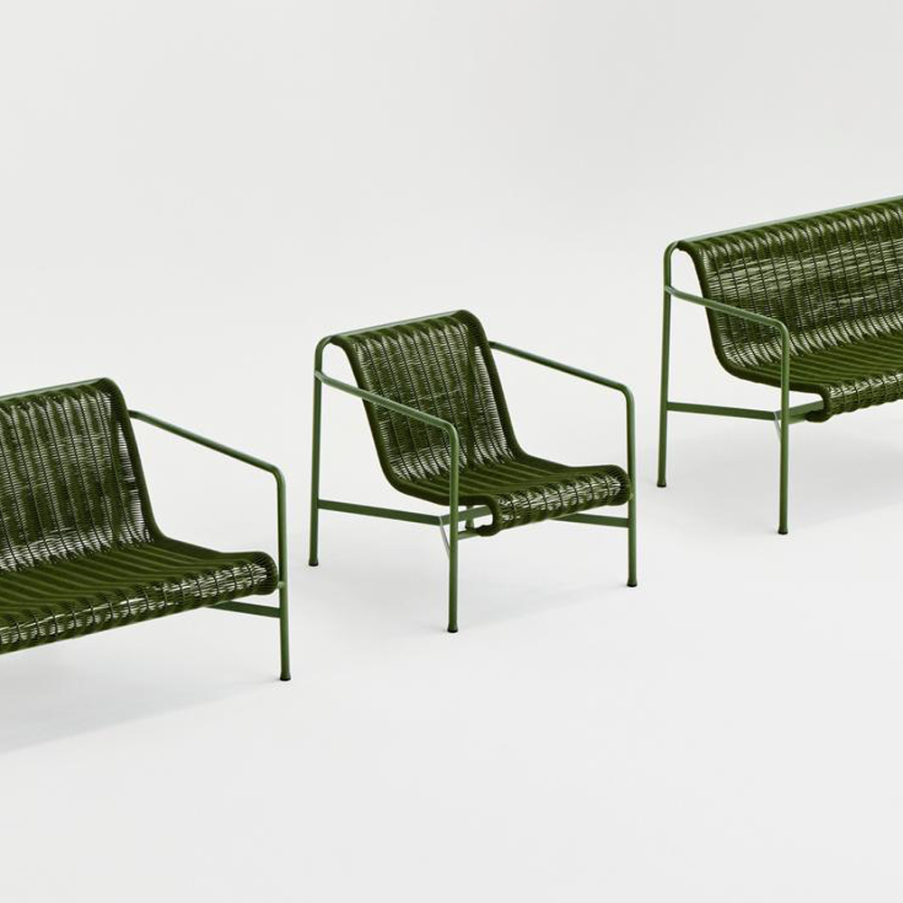 헤이 팔리사드 코드 라운지 체어 로우 Palissade Cord Lounge Chair Low - Olive