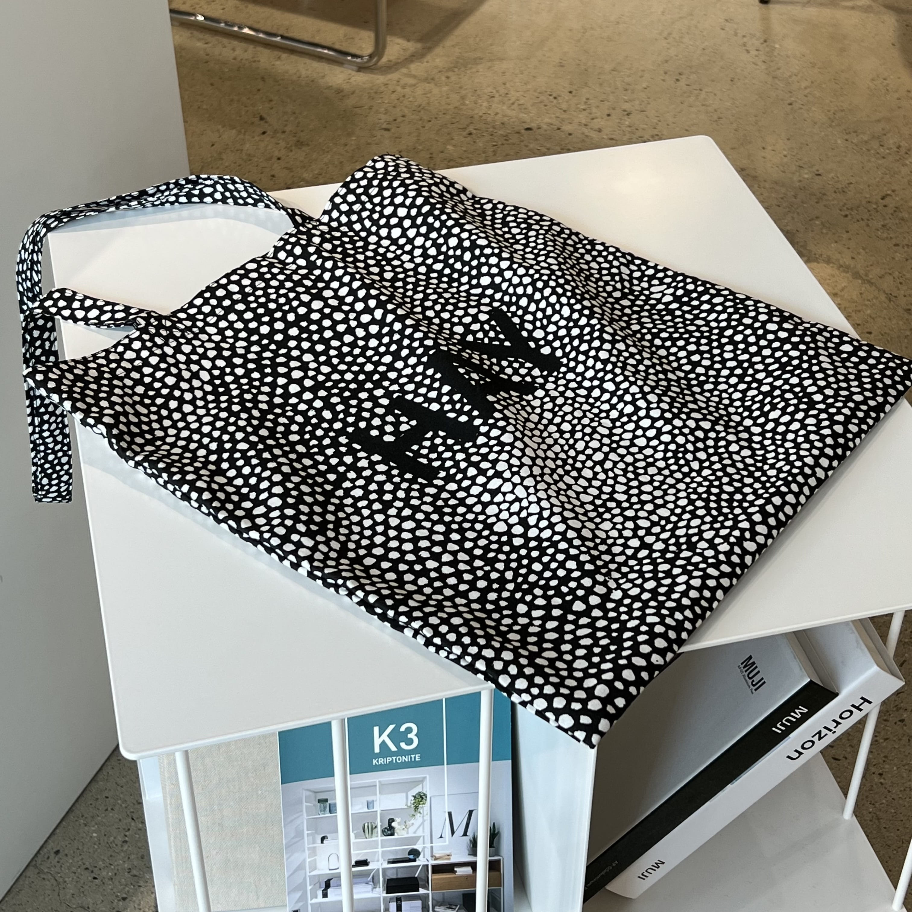 [재고보유]헤이 에코백 토트백 Tote Bag Black Dot