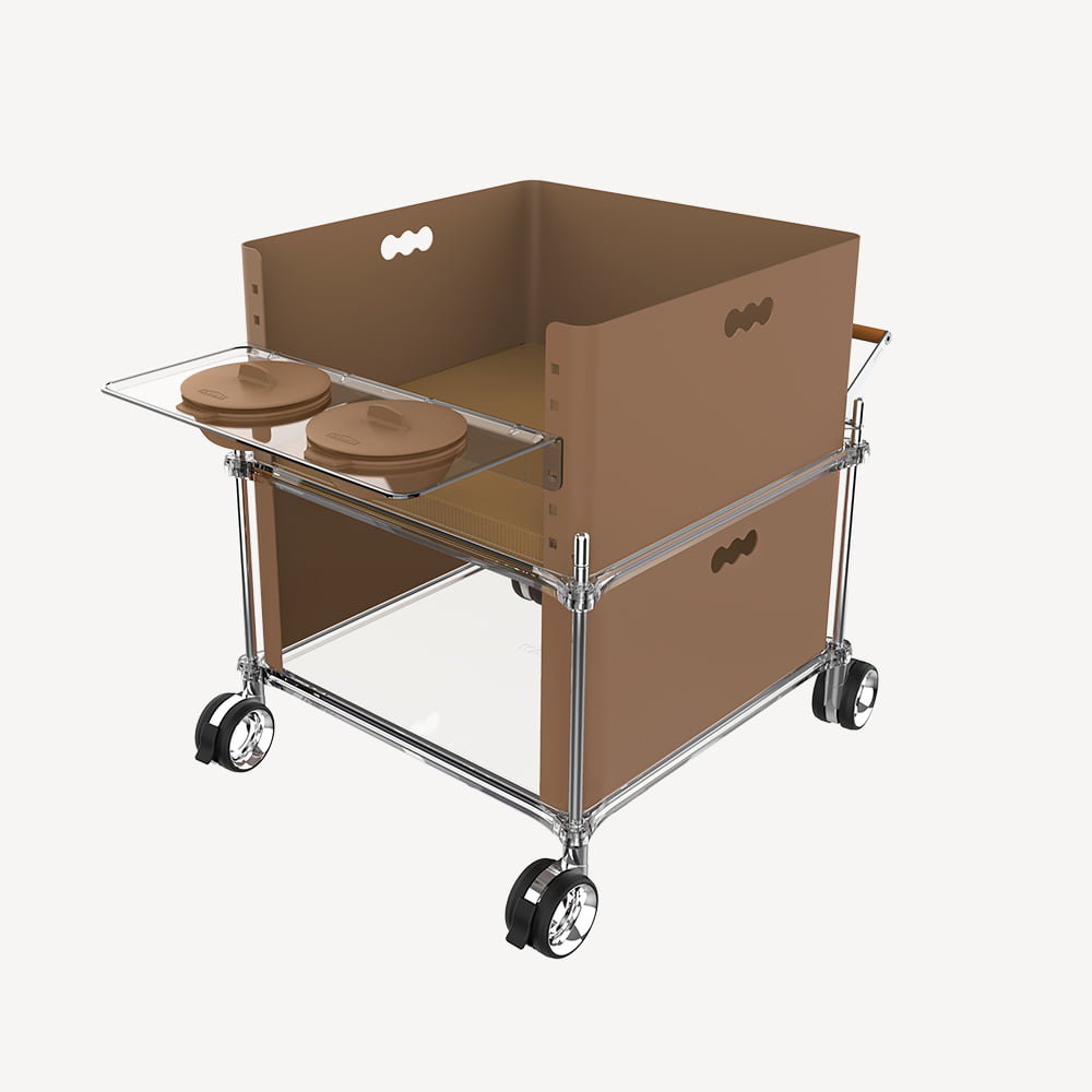 까비네 PATPAT Welcome Low Chair (Beige)