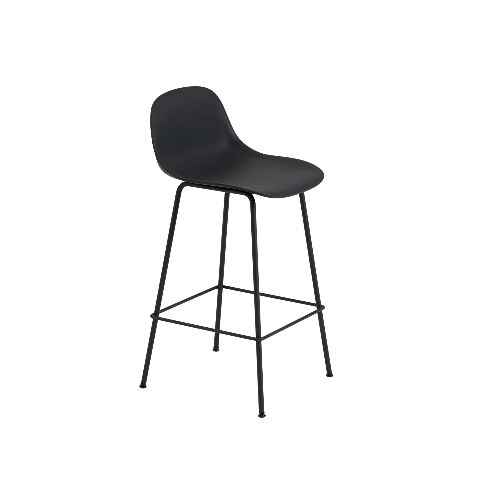 화이버 카운터 스툴 Back Rest H 65 cm Black 상품 이미지 1