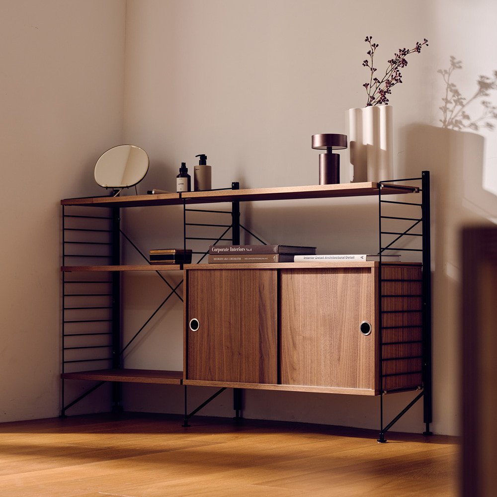 스트링 퍼니처 시스템 프리스탠딩  세트 7 (Black/Walnut)